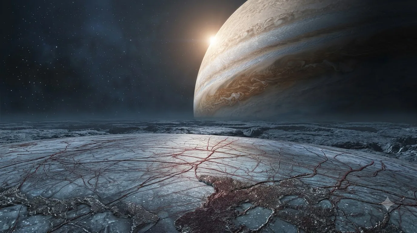 Europa Jupiter Moon Wallpaper wallpaper — 1376×768