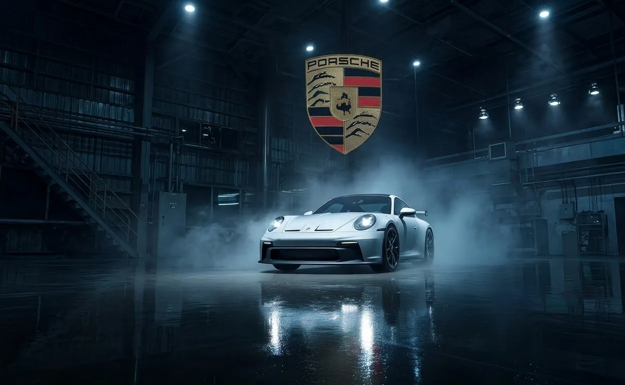 Porsche 911 GT3 RS Wallpaper 4K (Dark Garage Ultra HD Car Background) wallpaper — 1248×768