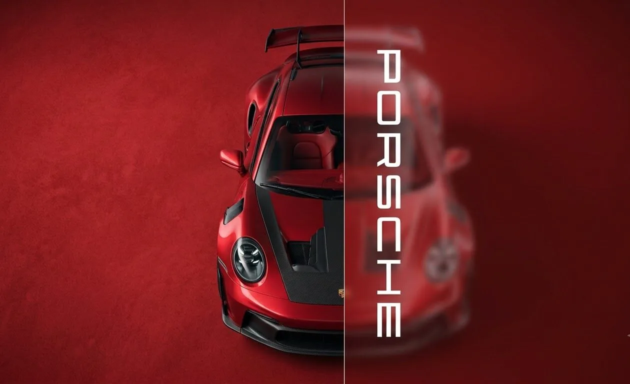 Porsche 911 GT3 RS Wallpaper 4K (Red Minimal Supercar Ultra HD Background) wallpaper — 1260×768