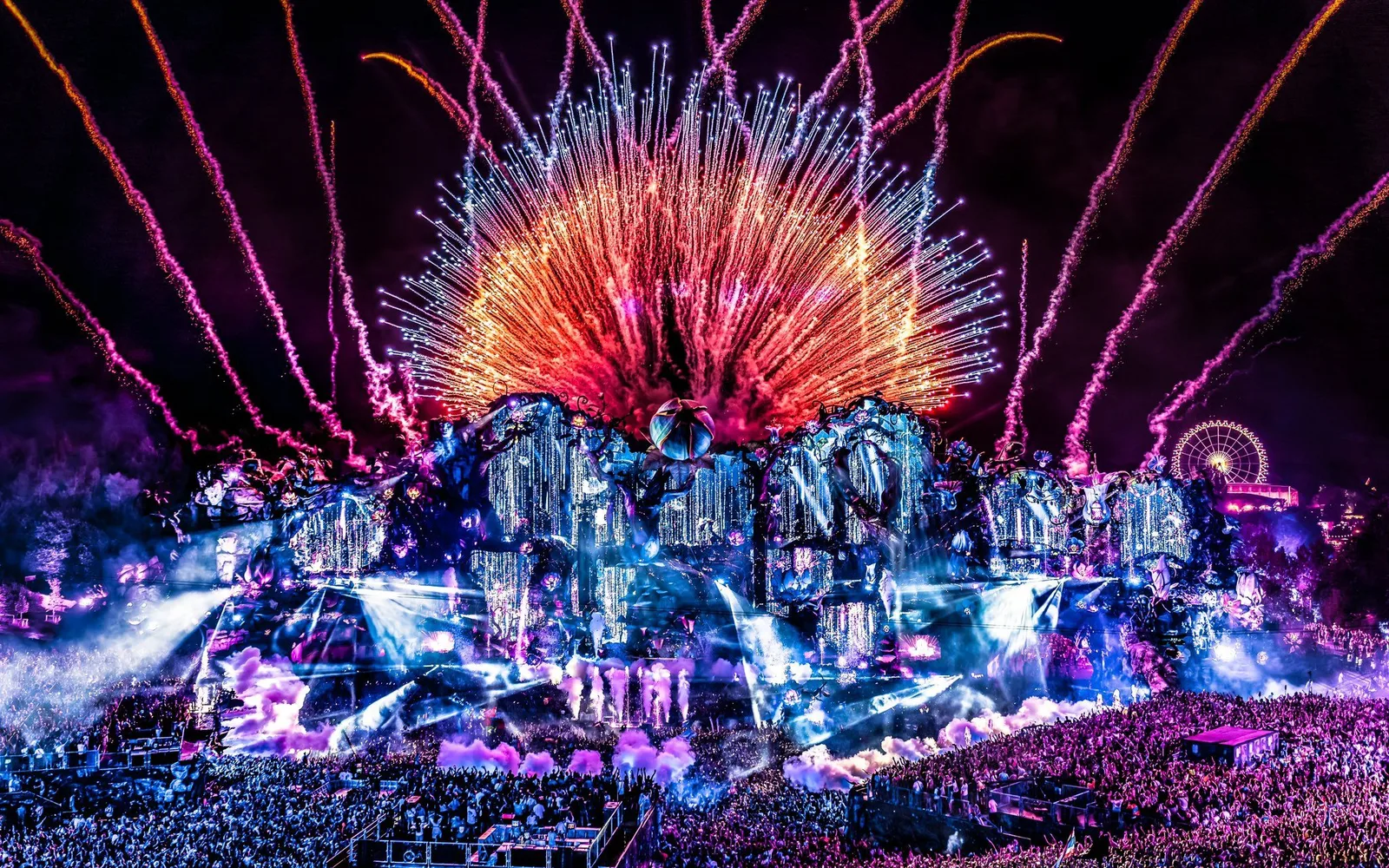 Tomorrowland Festival Stage Wallpaper 4K wallpaper — 2048×1280