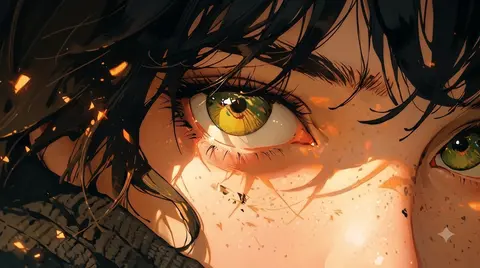Anime Eyes Wallpaper 4K (Cinematic Close-Up Ultra HD Aesthetic Background)