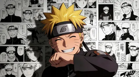 Naruto Uzumaki Smiling Wallpaper 4K