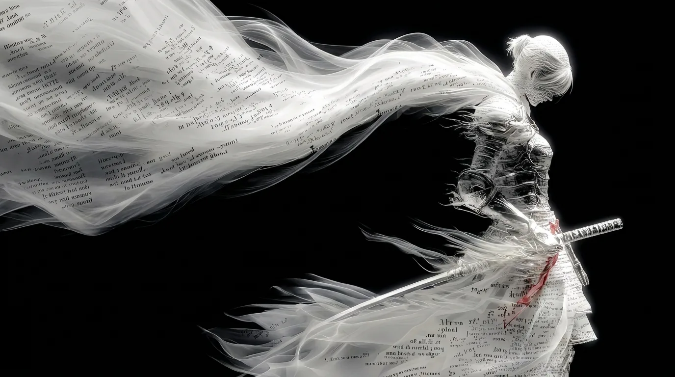 White Phantom Samurai Wallpaper 4K wallpaper — 1376×768