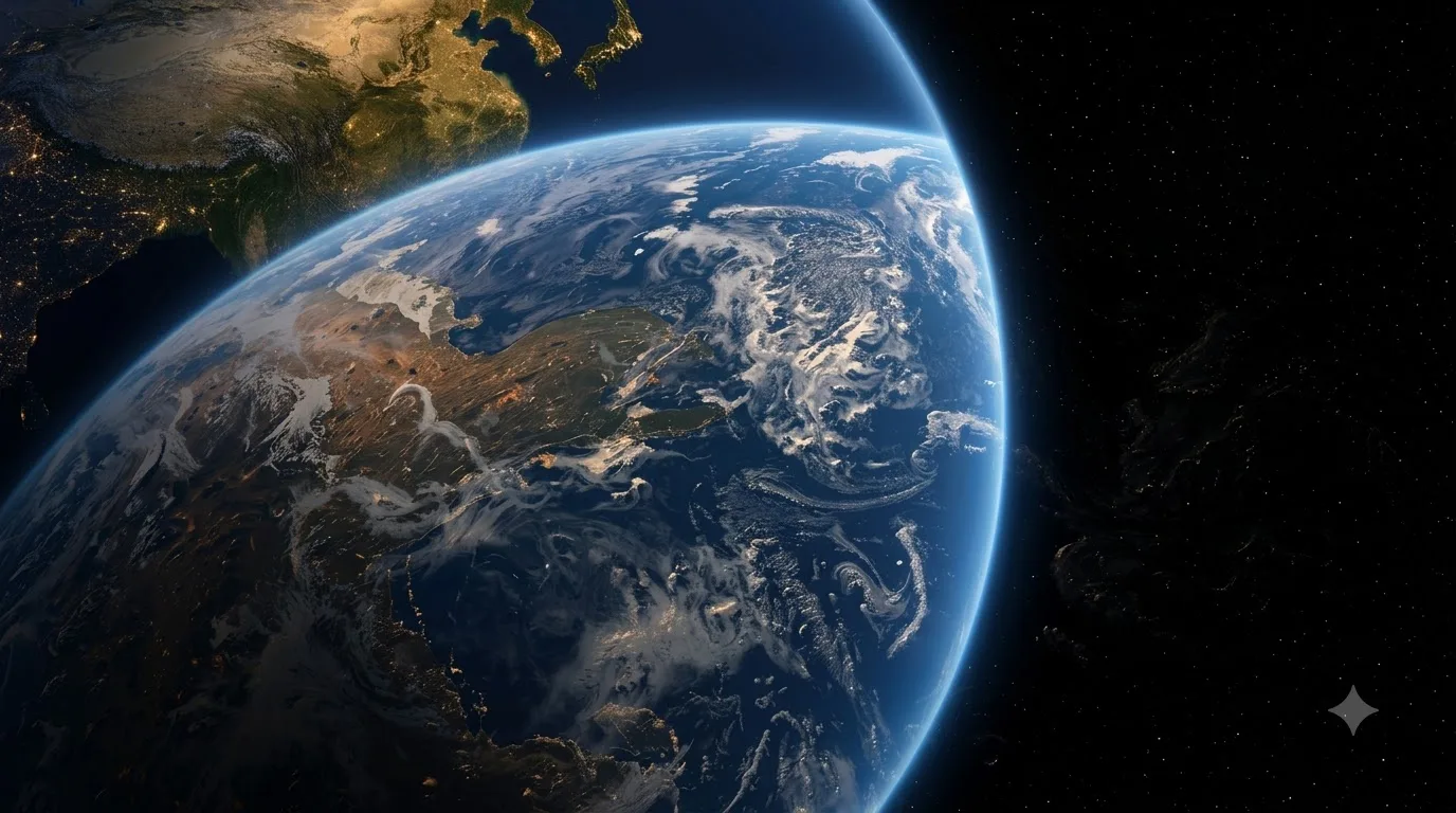 Earth from Space Wallpaper wallpaper — 1376×768