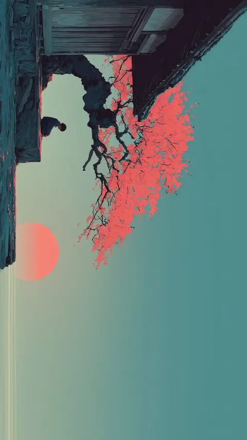 Mist Teal Minimal Abstract Wallpaper 4K