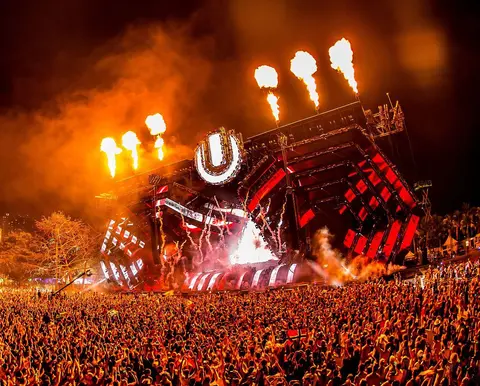 Ultra Music Festival Sunset Wallpaper 4K